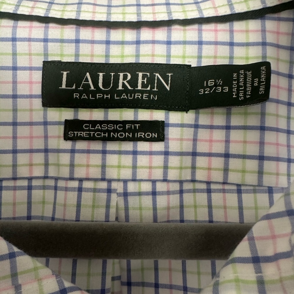 Men's Lauren Ralph Lauren Polo Dress Shirt Button Up‎ Classic Fit 16 1/2 (32/33) - Picture 4 of 11